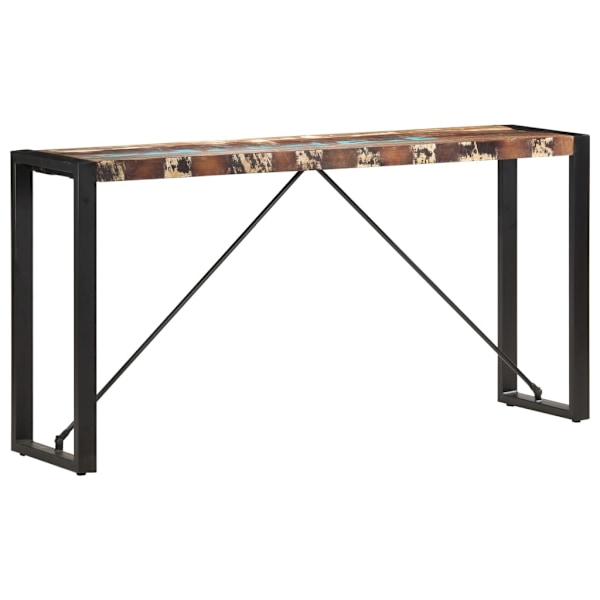 vidaXL Konsolbord 150x35x76 cm massivt återvunnet trä Brun