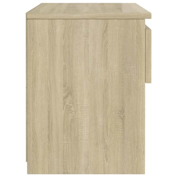 vidaXL Nattduksbord 2 st sonoma-ek 40x30x39 cm konstruerat trä Brun
