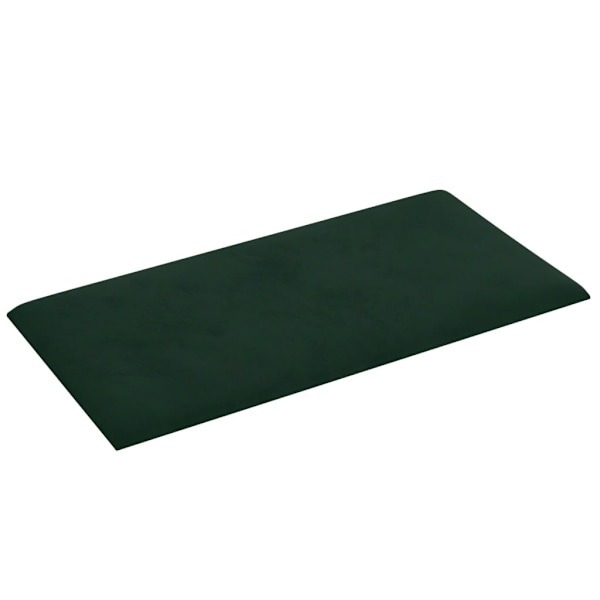 vidaXL Väggpaneler 12 st mörkgrön 60x30 cm sammet 2,16 m² Grön