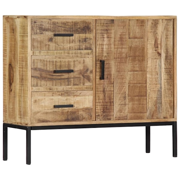 vidaXL Skänk 88x30x71 cm massivt mangoträ Brun