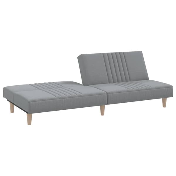 vidaXL Bäddsoffa ljusgrå tyg Grå