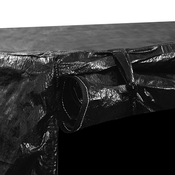 vidaXL Hammockskydd 6 öljetter 185x117x170 cm Svart
