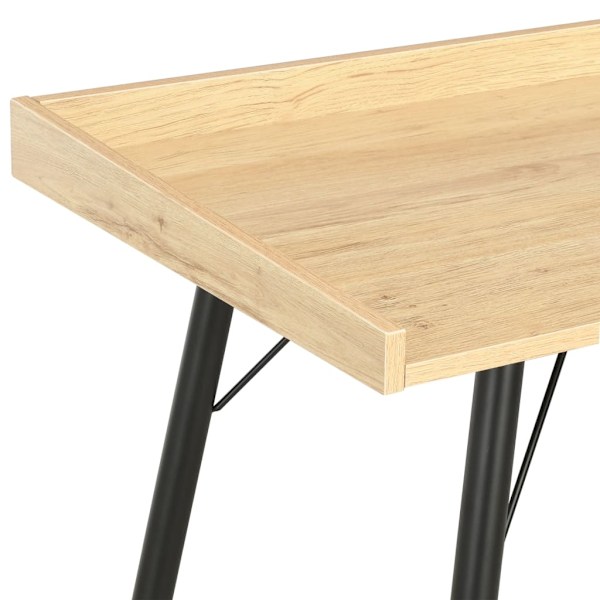 vidaXL Skrivbord ek 90x50x79 cm Svart