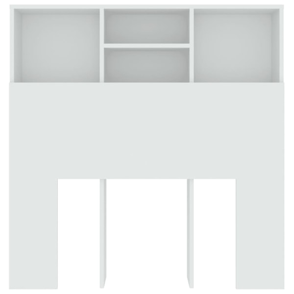 vidaXL Sänggavel med förvaring vit 100x19x103,5 cm Vit