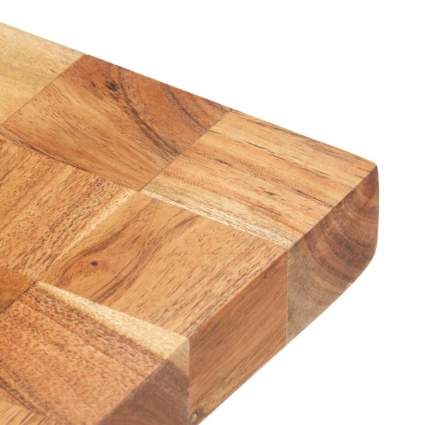 vidaXL Skärbräda 50x34x3,8 cm massivt akaciaträ Brun