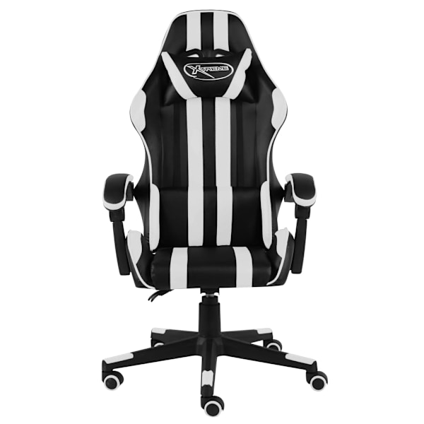 vidaXL Gamingstol svart och vit konstläder Vit