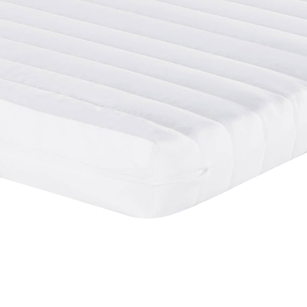 vidaXL Skummadrass vit 140x190 cm 7-zoner hårdhet 20 ILD Vit