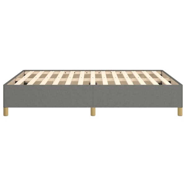 vidaXL Sängram mörkgrå 140x190 cm tyg Grå