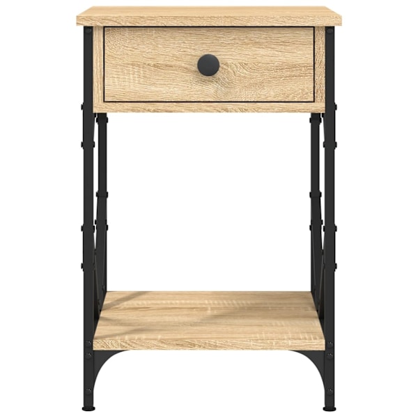 vidaXL Sängbord sonoma-ek 40x42x60 cm konstruerat trä Brun