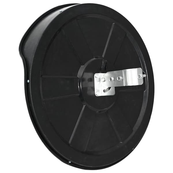 vidaXL Konvex trafikspegel 30 cm PC-plast svart Svart