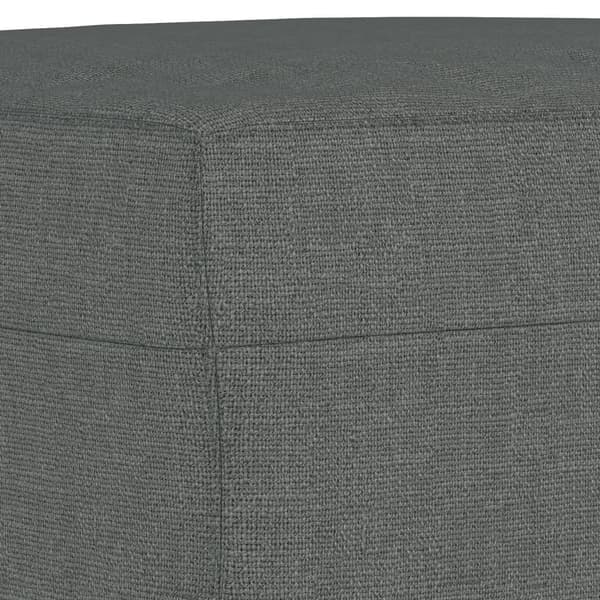 vidaXL Soffgrupp med kuddar 3 delar mörkgrå tyg Grå