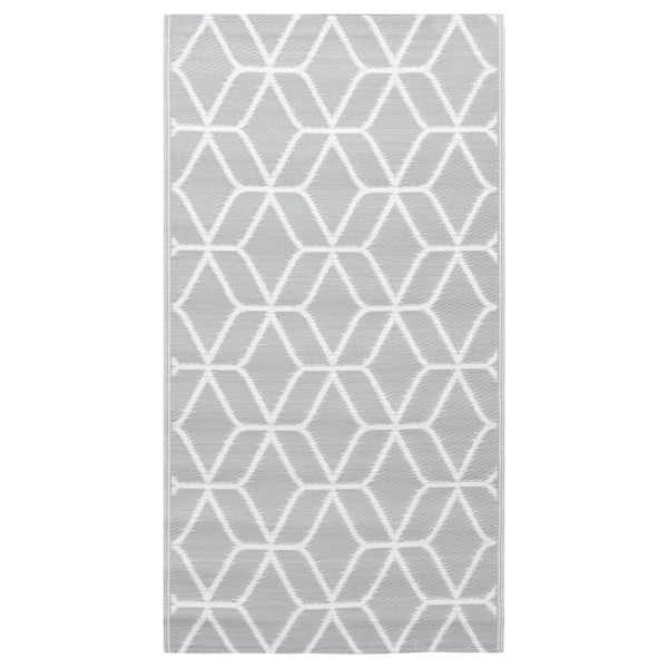 vidaXL Utomhusmatta ARAKIL grå 80x150 cm PP grå
