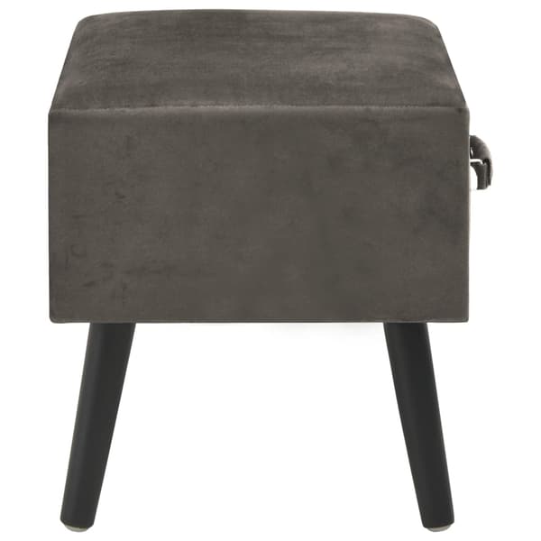 vidaXL Sängbord grå 40x35x40 cm sammet grå