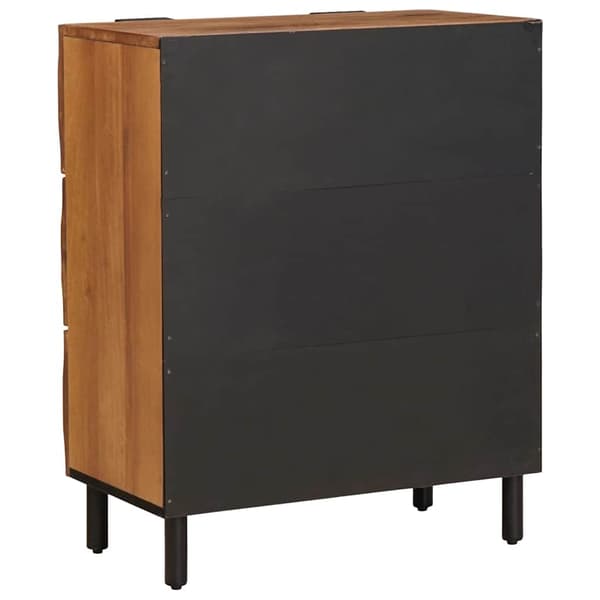 vidaXL Sideboard 2 st 60 x 33 x 75 cm Massivt mangoträ Brun