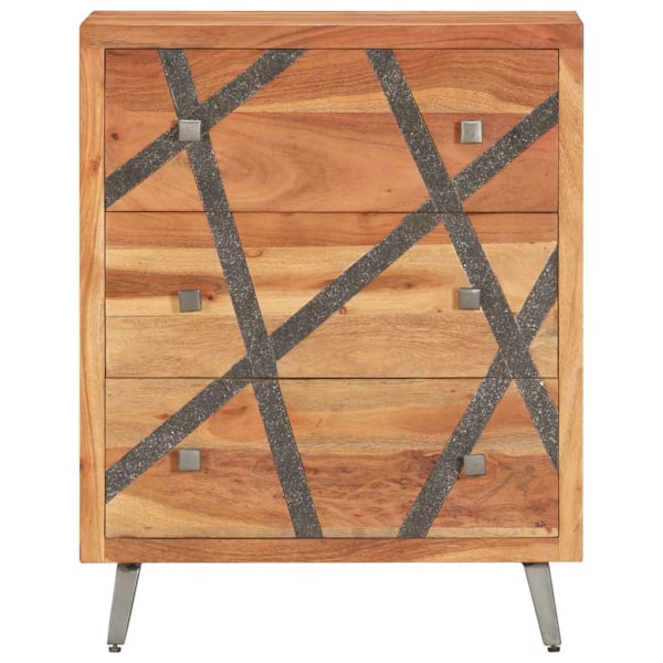 vidaXL Skänk 60x30x75 cm massivt akaciaträ Brun