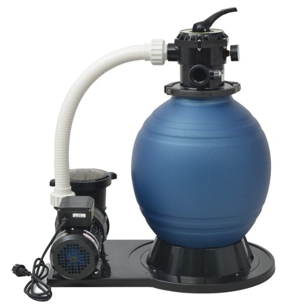 vidaXL Sandfilterpump 1000 W 22500 l/h Blå