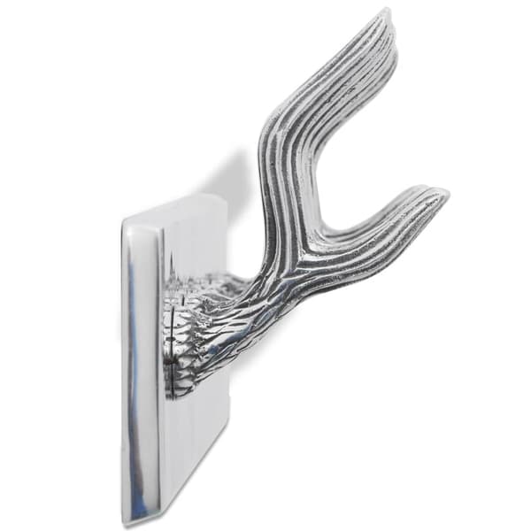 vidaXL Klädkrokar av aluminium Hatt/slips Silver Silver