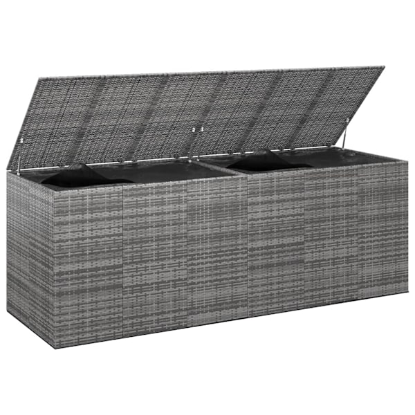 vidaXL Dynbox PE-rotting 291x100,5x104 cm grå grå