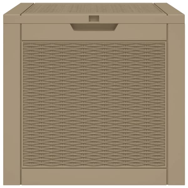 vidaXL Dynbox ljusbrun 55,5x43x53 cm polypropen Brun