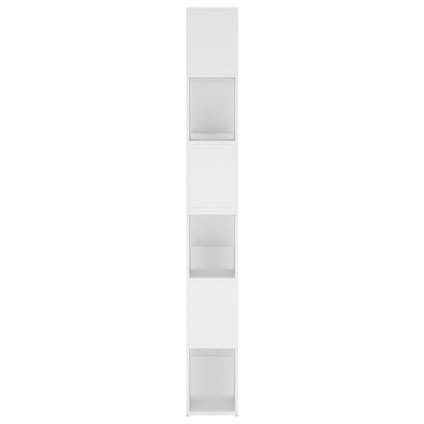 vidaXL Bokhylla/Rumsavdelare vit 100x24x188 cm Vit