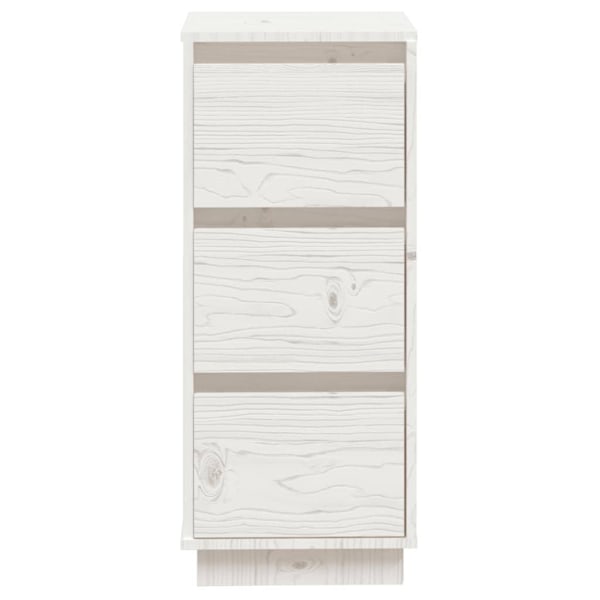 vidaXL Skåp 2 st 32x34x75 cm massiv furu Vit