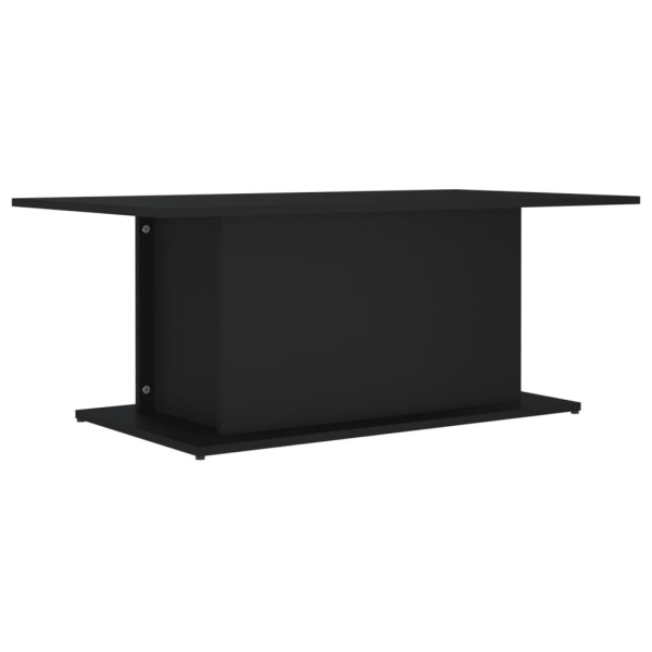 vidaXL Soffbord svart 102x55,5x40 cm spånskiva Svart