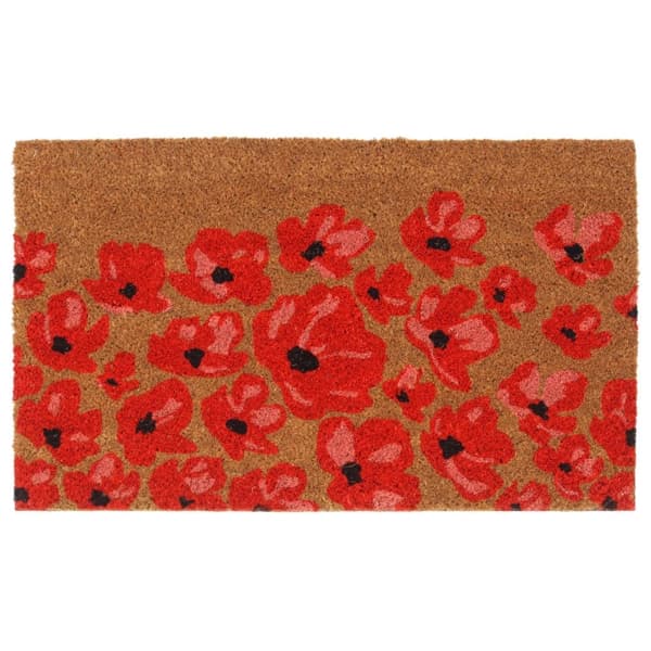 vidaXL Dörrmatta naturell 45x75 cm tuftad kokos Brun