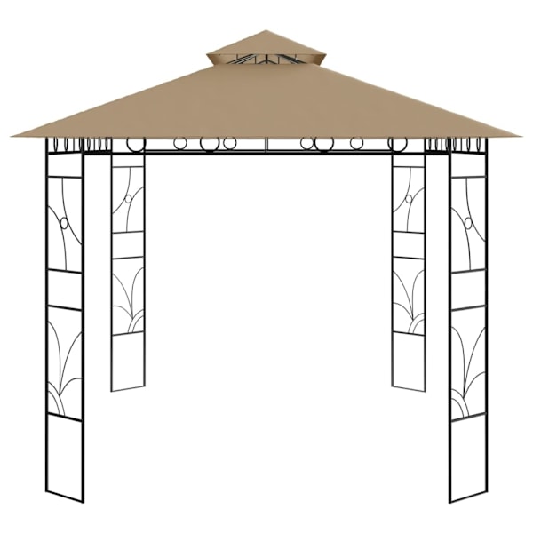vidaXL Paviljong 4x3x2,7 m taupe 160 g/m² Taupe