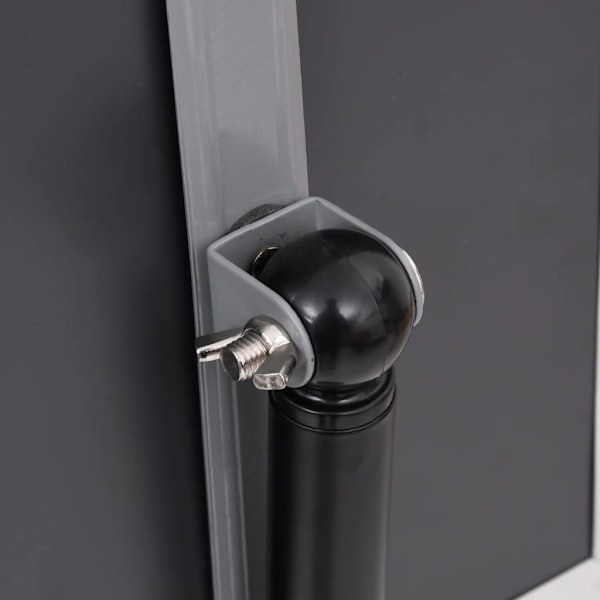 vidaXL Skyltställ A3 svart aluminiumlegering Svart