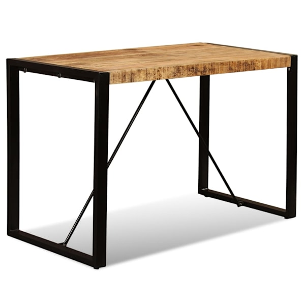 vidaXL Matbord massivt grovt mangoträ 120 cm Brun