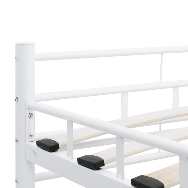 vidaXL Sängram vit metall 180x200 cm Vit