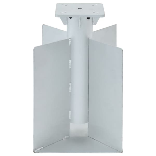 vidaXL Markfäste för parasoll silver 27,5x27,5x45 cm stål Silver