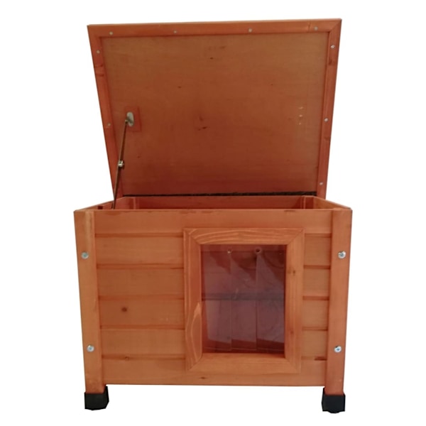 @Pet Kattkoja för utomhusbruk 57x45x43 cm trä brun Brun