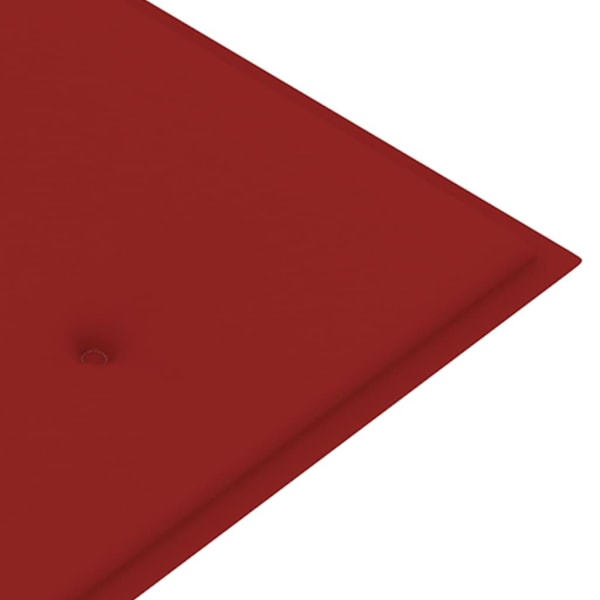 vidaXL Bänkdyna för trädgården röd 150x50x3 cm oxfordtyg Röd