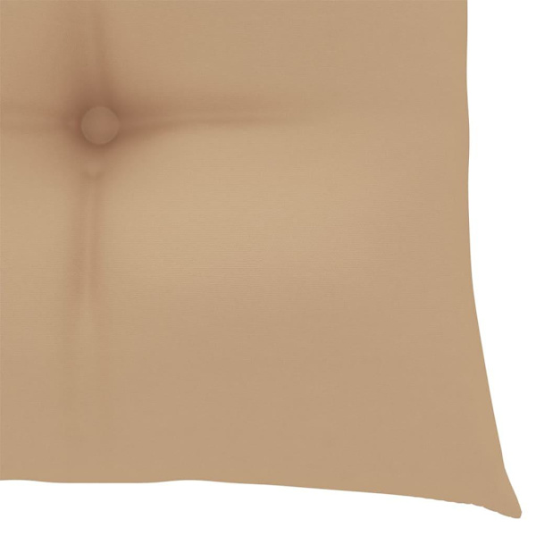 vidaXL Stapelbara trädgårdsstolar med dynor 8 st massiv teak Beige
