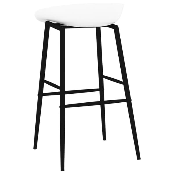 vidaXL Bargrupp 7 delar vit Vit