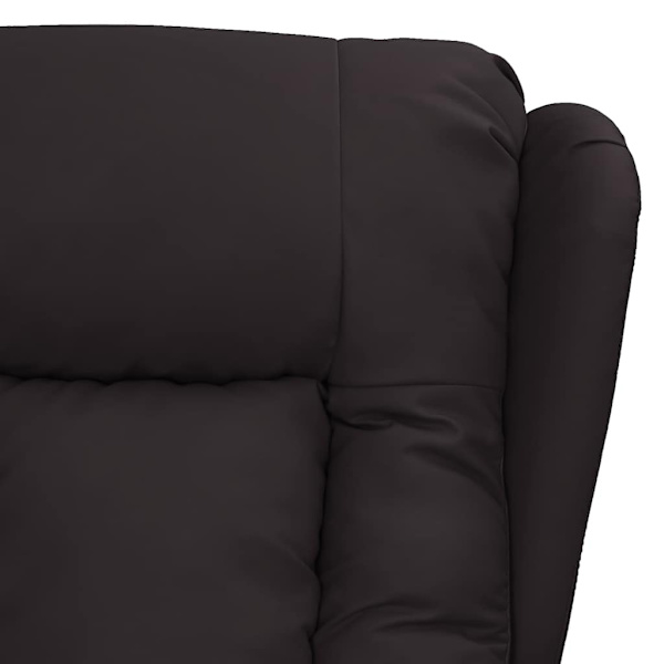 vidaXL Elektrisk massagefåtölj svart konstläder Svart