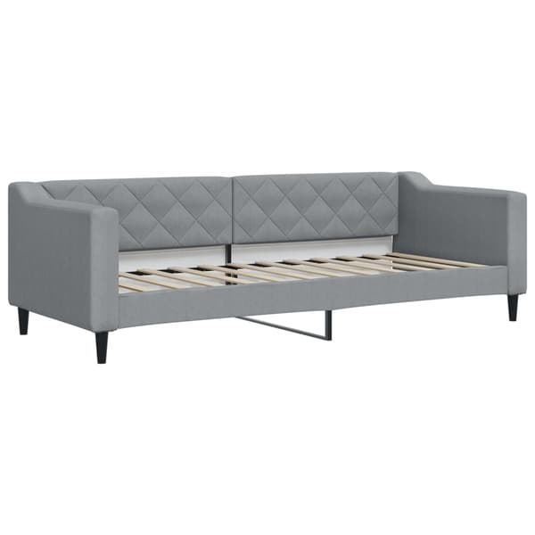 vidaXL Dagbädd ljusgrå 80x200 cm tyg Grå
