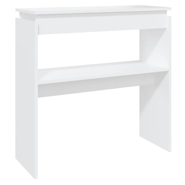 vidaXL Konsolbord vit 80x30x80 cm konstruerat trä Vit