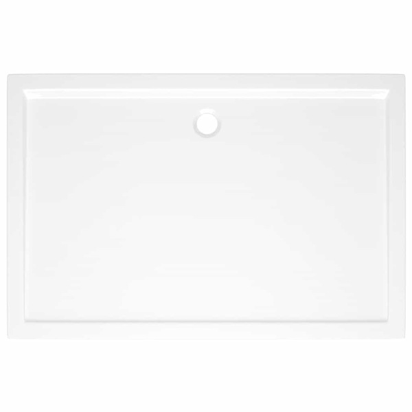 vidaXL Duschkar rektangulärt ABS vit 80x120 cm Vit