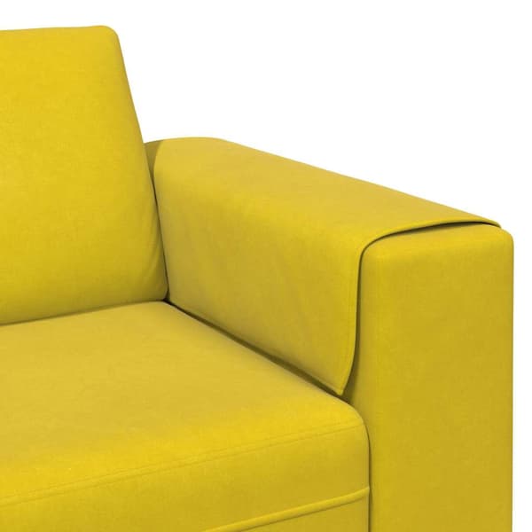 vidaXL Vardagsrumsoffa Gul 250 x 77 x 76 cm Gul