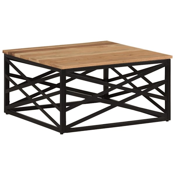 vidaXL Soffbord 68x68x35 cm massivt akaciaträ Brun