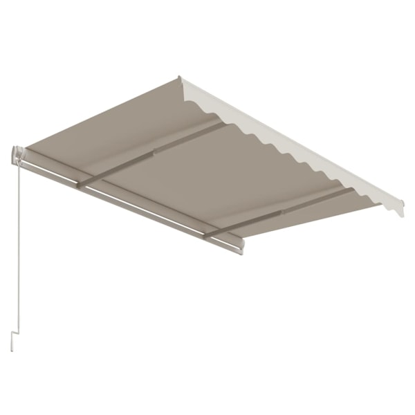 vidaXL Markis automatiskt infällbar 300x250 cm gräddvit Creme