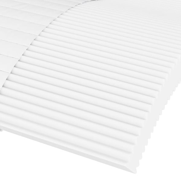 vidaXL Dagbädd med madrass gräddvit 100x200 cm tyg Kräm