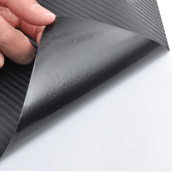 vidaXL Bilfoliering 3D svart 100x150 cm Svart