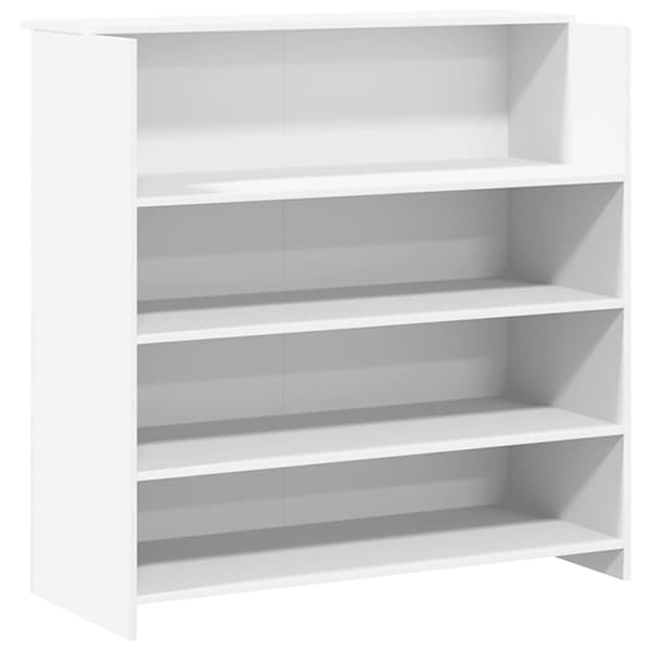 vidaXL Receptionsdisk vit 200x50x103,5 cm konstruerat trä Vit