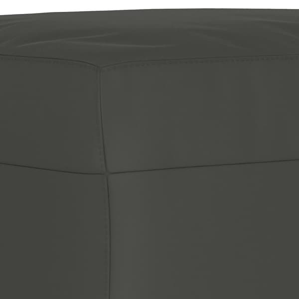 vidaXL Bänk Mörkgrå 100x35x41 cm mikrofibertyg Grå