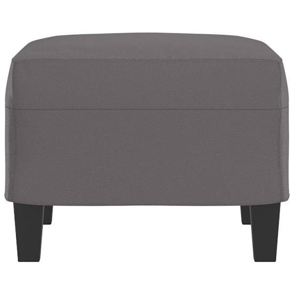 vidaXL Fotpall grå 60x50x41 cm konstläder Grå