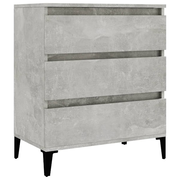 vidaXL Byrå betonggrå 60x35x70 cm konstruerat trä Grå