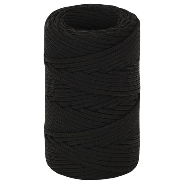 vidaXL Rep svart 2 mm 250 m polyester